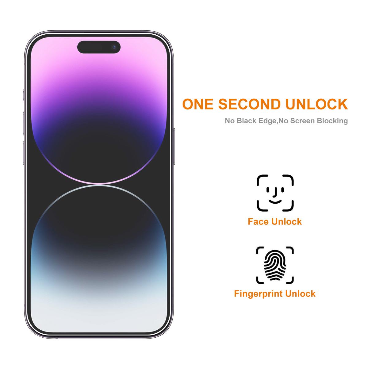 

ENKAY HAT PRINCE 5 шт 2.5D Захисна плівка для екрана для iPhone 15 Pro, 0.26 мм 9H Висока алюмосилікатна скляна плівка Type A