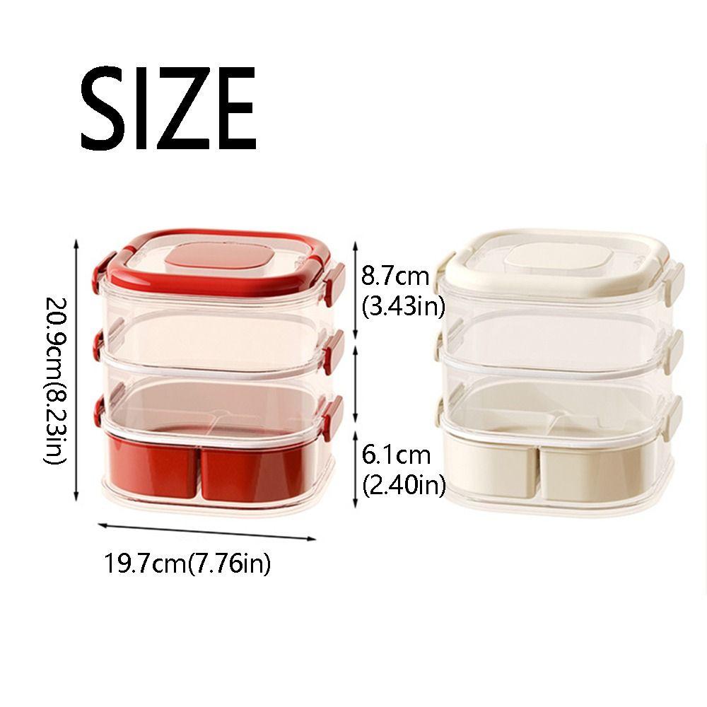Large Capacity Spice Storage Box Transparent Food Storage Box Sealed Storage Jars  Home Kitchen Use