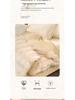 Plush Rabbit-Bed 3-Piece Set: Solid Color Duvet Cover & Rounded Corner Bed Sheet
