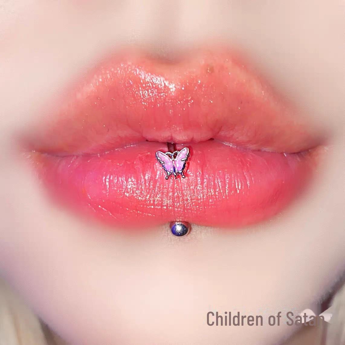 

Романтичные серьги-гвоздики для губ и ушей в виде бабочки: Милые и классные украшения для пирсинга Ring 8mm, Rod 1.2mm розовый