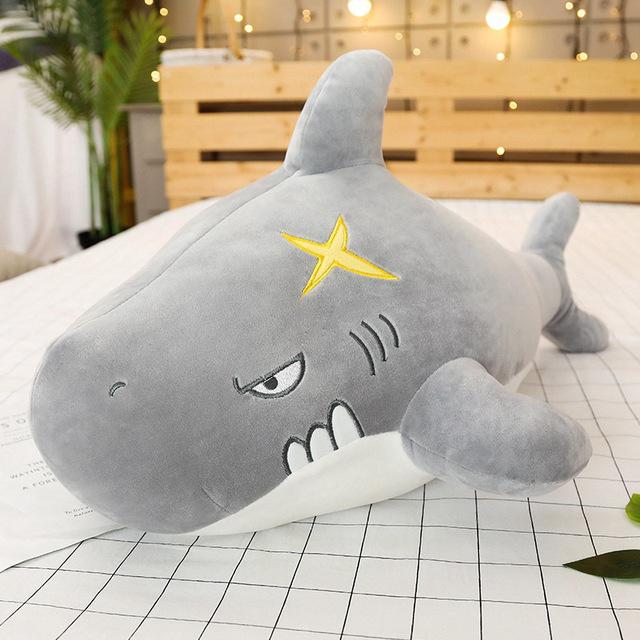 Soft Fat Penguin Shark Plush Toy Stuffed Cartoon Sea Animal Doll Fashion Pillow Kids Baby Girls Christmas Birthday Gift