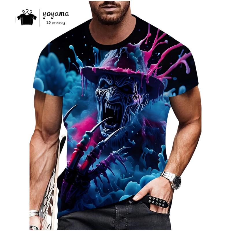 Hot-selling creative and funny 3d printed men's Shirts trendy and fashionable