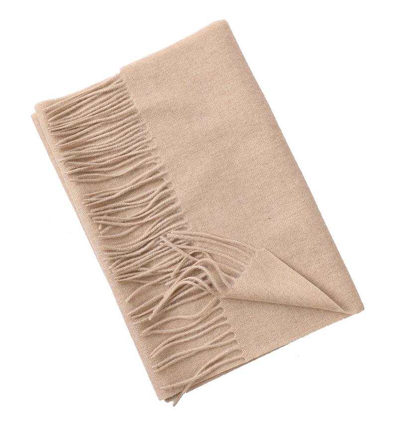 Ladies Unisex Lambswool Scarf - Warm Tassel Neck Warmer for Autumn/Winter 2024 200