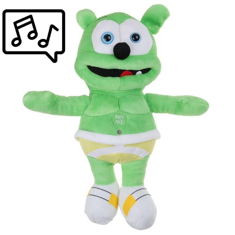 Singing Music Gummy Bear Plush Toy Cartoon Doll Children Sleep Gift Birthday