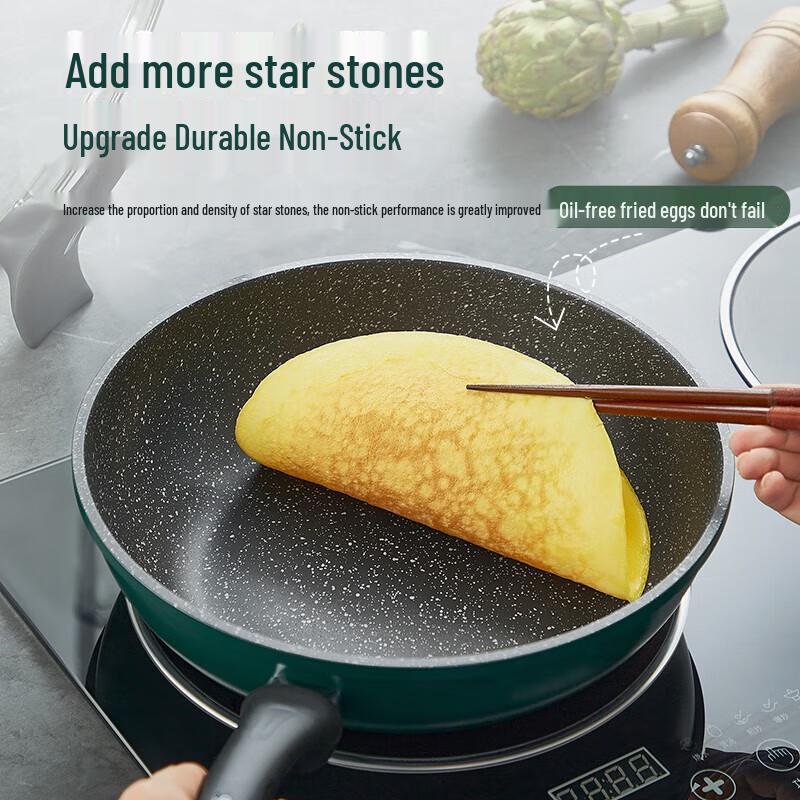 

Supor 32cm Non-stick Maifan Stone Wok with Standable Lid