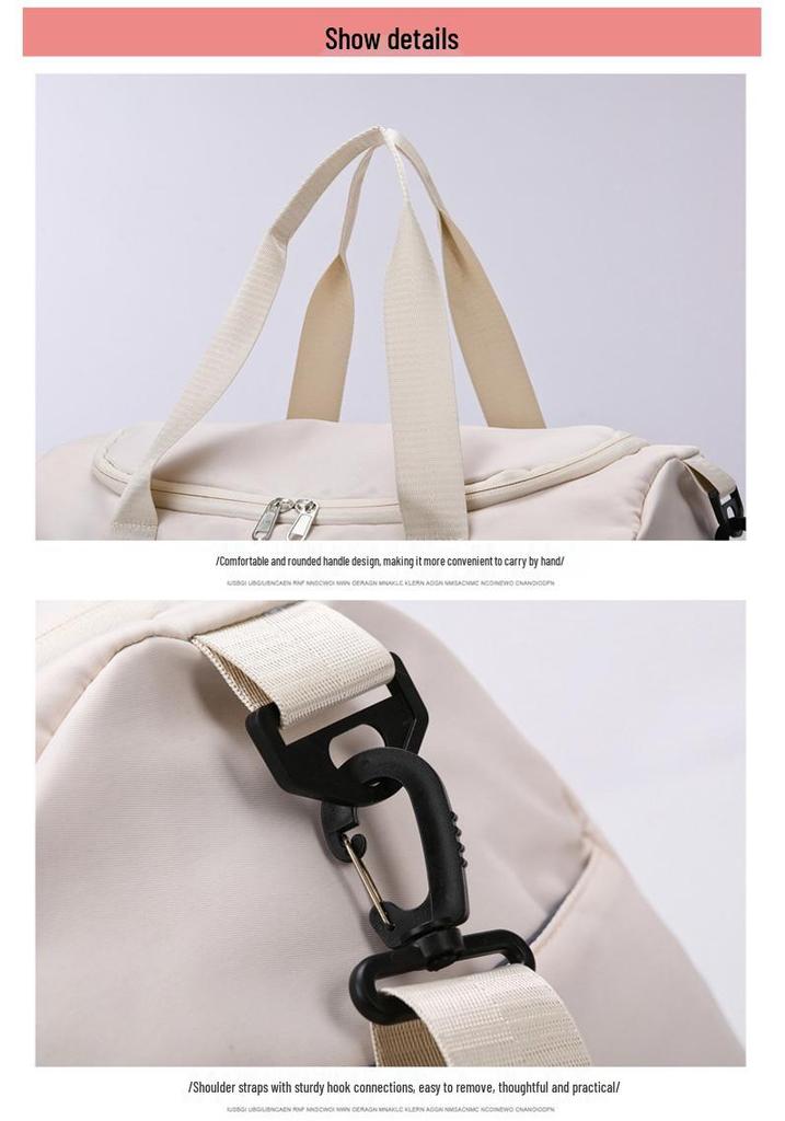 Stylish Large-Capacity Waterproof Gym & Travel Crossbody Bag with Wet/Dry Compartments