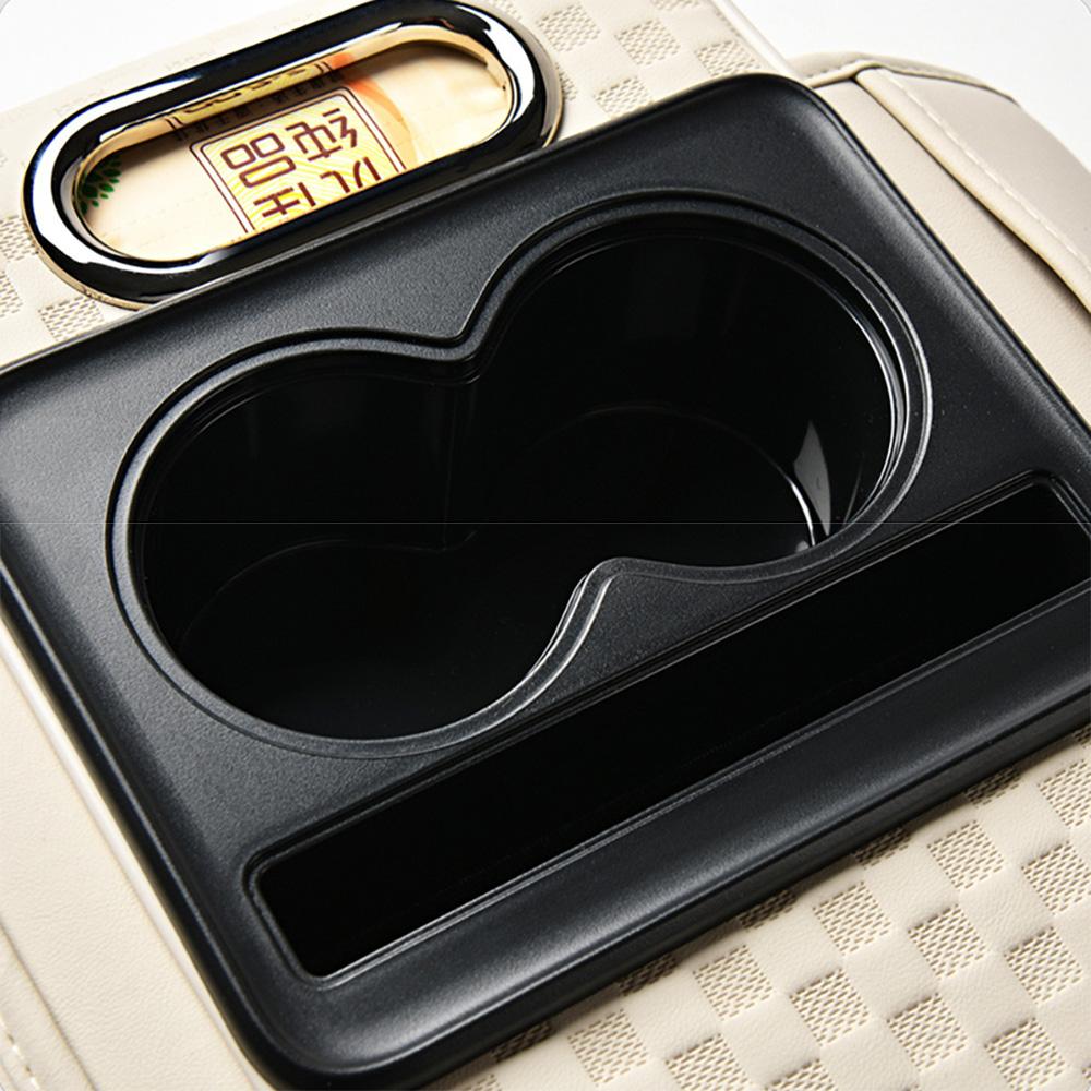 Tissue Box Car Armrest Storage Box 2 Cup Holder Car Elbow Support Pad  Auto Interior