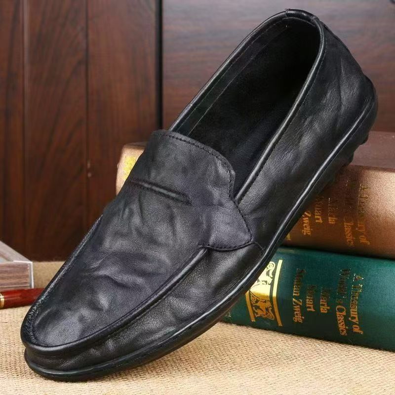 New Casual Versatile Leather Shoes Men's Business Casual Leather Shoes Men's Versatile Breathable Soft Sole