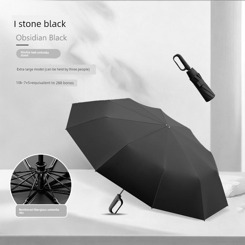 Fully Automatic Umbrella with Ring Buckle, Large Size, Double, Storm-Resistant, Student-Friendly, Dual-Use for Sun and Rain, Portable, Uv Protection