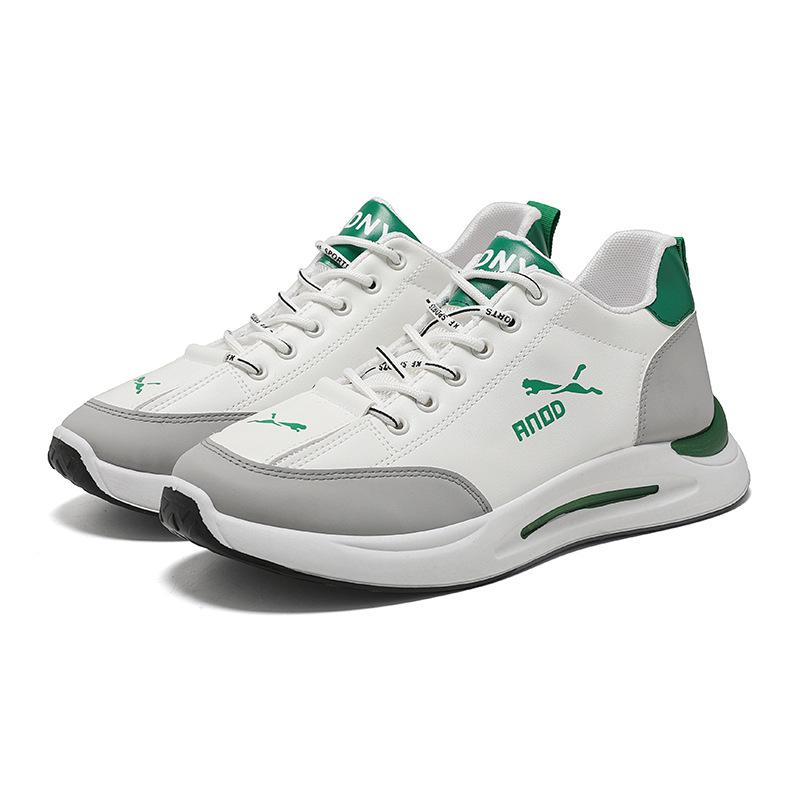 Erkek Ayakkabı Bahar Yeni Baba Ayakkabı Günlük Spor Ayakkabılar Erkek Deri Bağcıklı Öğrenci Ayakkabıları Trendy Moda Ayakkabılar