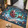 Tapis de sol thème Noël, Tapis doux, Décoration de fête intérieure pour la maison