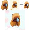 Niedliches Nasenbohrendes Capybara Plüschtier Ziehbares und Vibrierendes Anhängsel mit Zeichentrickfigur 35cm
