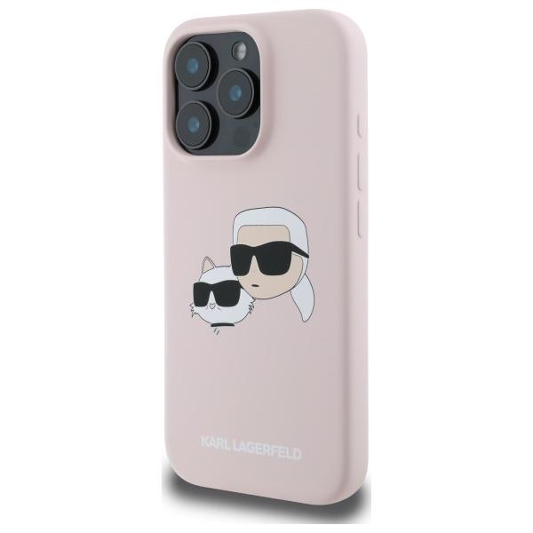 Hülle für iPhone 16 Pro Karl Lagerfeld Hardcase MagSafe Rosa