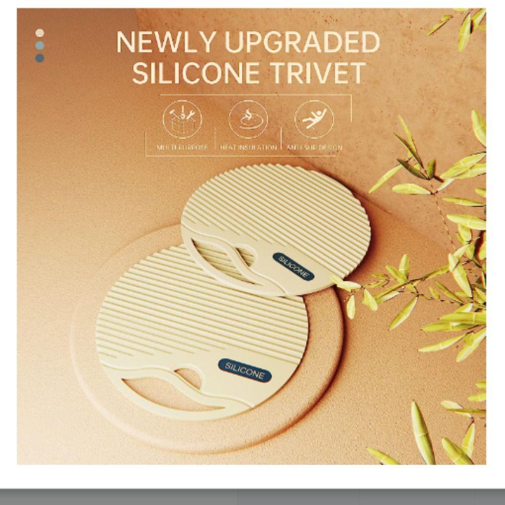 

4 шт. силиконовые круглые подставки для горячих кастрюль и сковородок, столешница