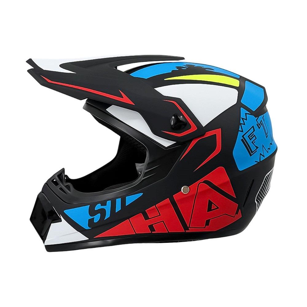 Motorcycle Helmet Off-Road Racing Riding Helmet ABS Breathable Mountain Bike Helmet Color Off-Road Helmet