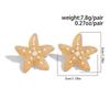 Simulated Starfish Ear Studs Summer Beach Ear Jewelry Exquisite Small Star Earring  for Women
