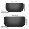 0.5MM Semi-Circular Fireplace Pad Fiberglass Silicone Fireproof Pad Flame-Retardant Heat-Resistant For wood Stoves Fireplaces