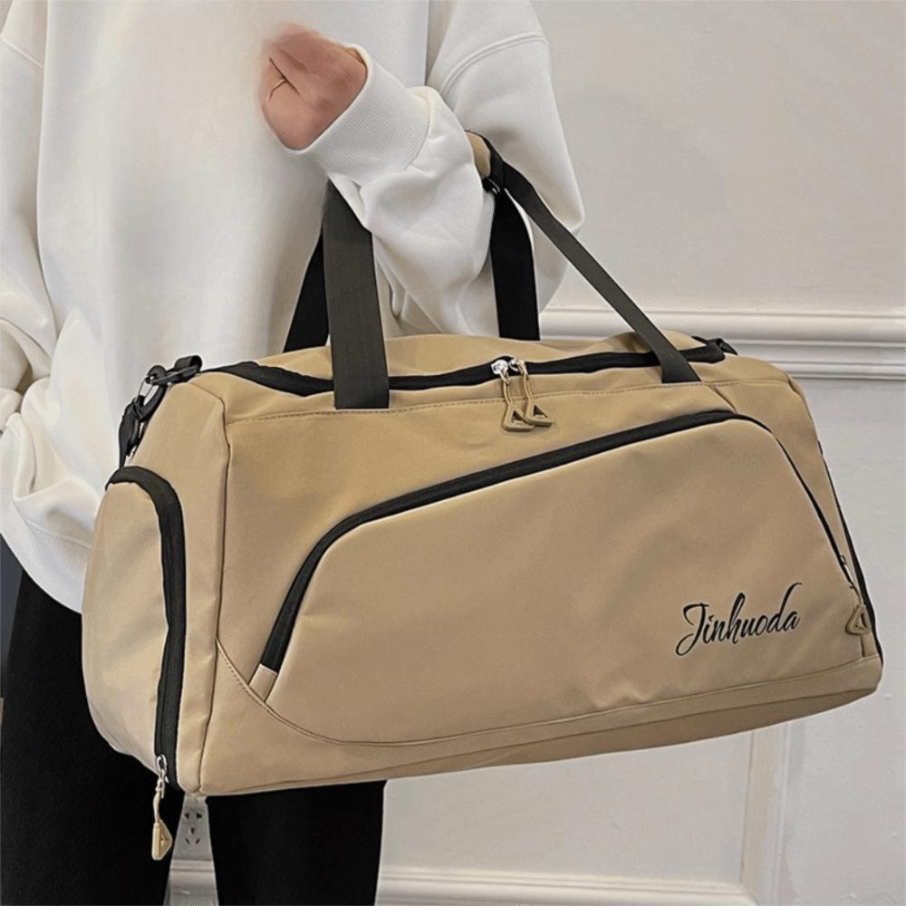 

Daypack Large Capacity Sports Gym Bag Wet Dry Separation Multifunctional Training Bag Waterproof Travel Luggage Bags Shoe Pocket хакі