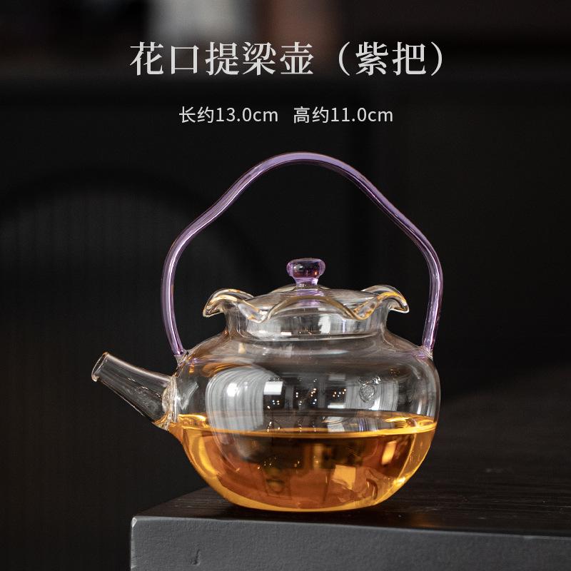 Flower Mouth Handle Boiling Water Kettle Large Capacity Tea Soaking Pot Household Flower Tea Kettle with Filter Teaware Supplies