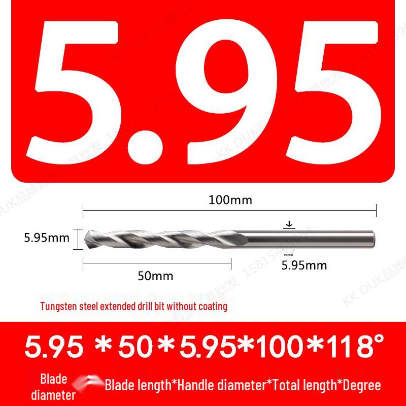 Straight Shank Solid Carbide Drill Bit Set (5.91–5.99mm)