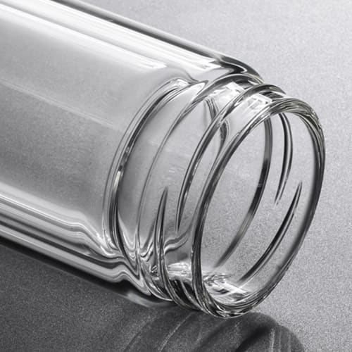 GrnArt Large Capacity Double-Layered Water Bottle, Insulated for Cold and Hot Drinks, Tea Bacteria-Free, Sealed, Heat-Resistant Glass, Double-Layered