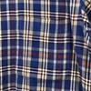 Burberrys 90s Check Pattern Long sleeve shirt Blue Custom-made Old Men's Used