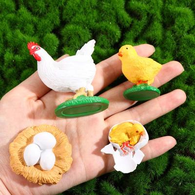 Chicken Insect Animals Simulation Animals Action Figures Growth Cycle Model Life Cycle Figurine