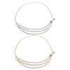Round Pendant Zinc Zinc Alloy Chains Adjustable Waist Chain Aluminum Chain Women Body Chain Metal Belts