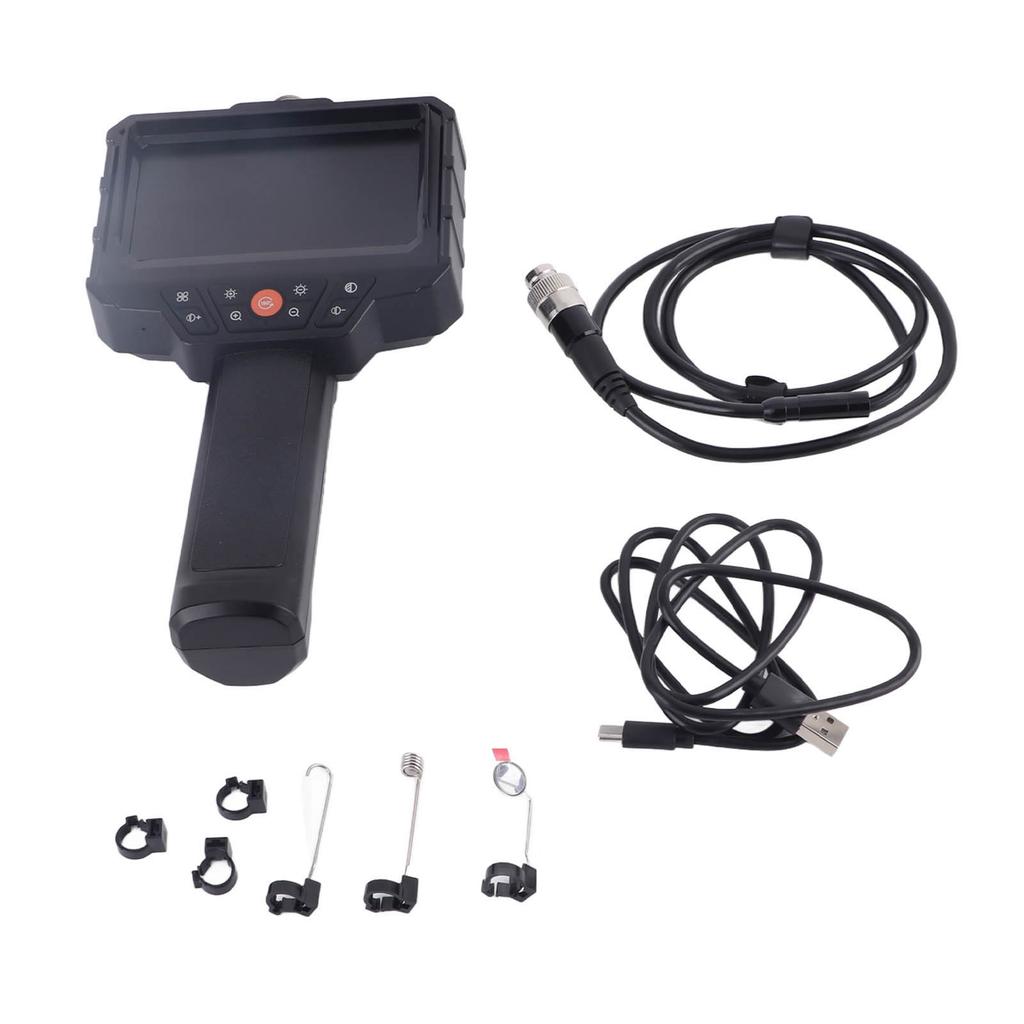 Endoscope Camera 4.3 Inch HD 1080P Inspection Snake Camera with 8 LED Lights for Pipeline Vehicle Maintenance 1m