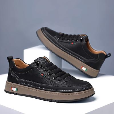 Mode Frühling Herbst Rindsleder Retro Board Schuhe für Herren Designer Weiche Sohle Leichte Herren Sneaker Mode Lässig Sport Zapatos Hombre
