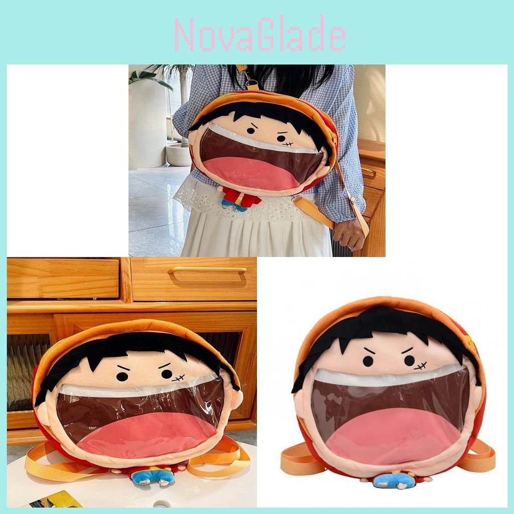 One Piece Monkey D Luffy Plush Backpack For Daily Use With Storage And Comfortable Straps