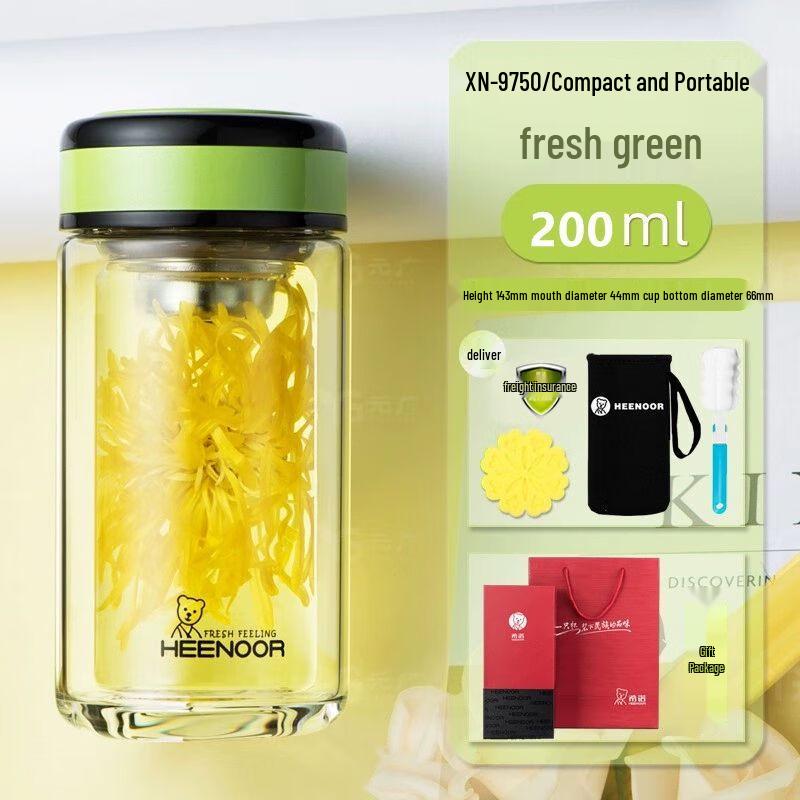 Xinuo Double Wall Insulated Glass Cup