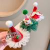 Elk Santa Claus Duckbill Clip Star Christmas Hat Hairpin Cute Christmas Hair Clip  Party