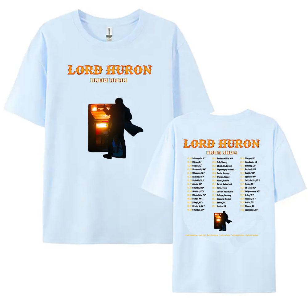 Lord Huron Tour 2025 T-shirt Rock Band Fashion Unisex Streetwear Hip Hop Casual Men Tshirts Summer Male T Shirt Graphic Clothing