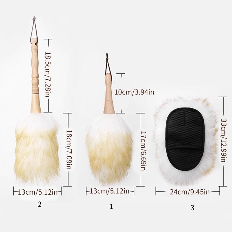 Effective Lambswool Brush for Dust and Stain Removal from Instruments