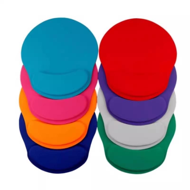 

3D коврик для мыши с гелевой подставкой для запястья, однотонный, износостойкая силиконовая поддержка для мужчин и женщин Gray - 1 piece