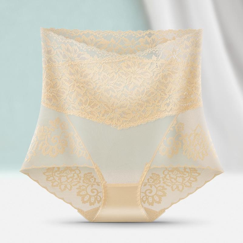 

Женское бесшовное кружевное белье Tianshangwu с высокой талией и эффектом подтяжки бедер L (100-135 lbs)