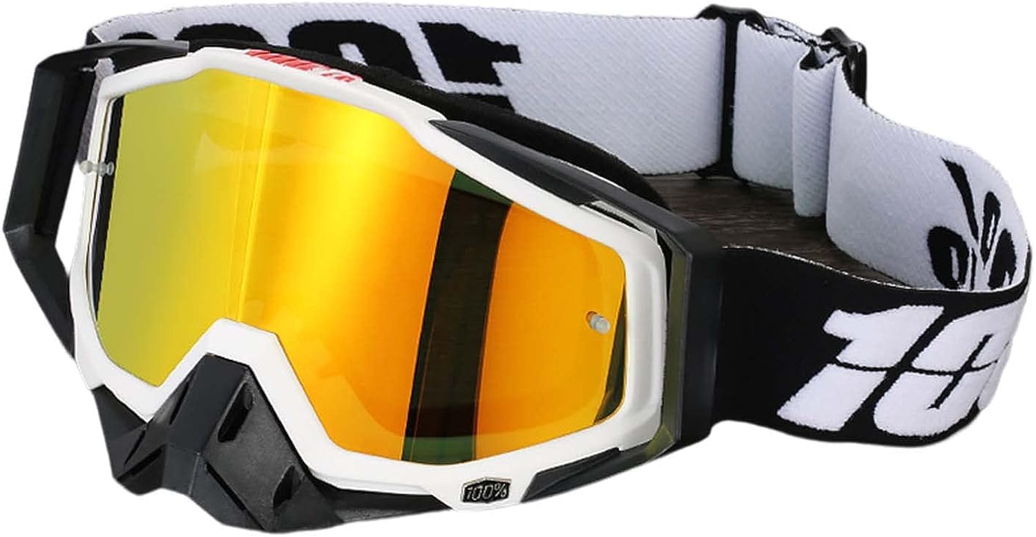 Okulary Motocrossowe Odporne na Uderzenia Szerokie Pole Widzenia UV Kompatybilne z Łatwym Zimowym Unisex [DHAEY] Gogle, Motocykle, Turystyka, Elastyczne, Pyłoszczelne, Wiatroszczelne,