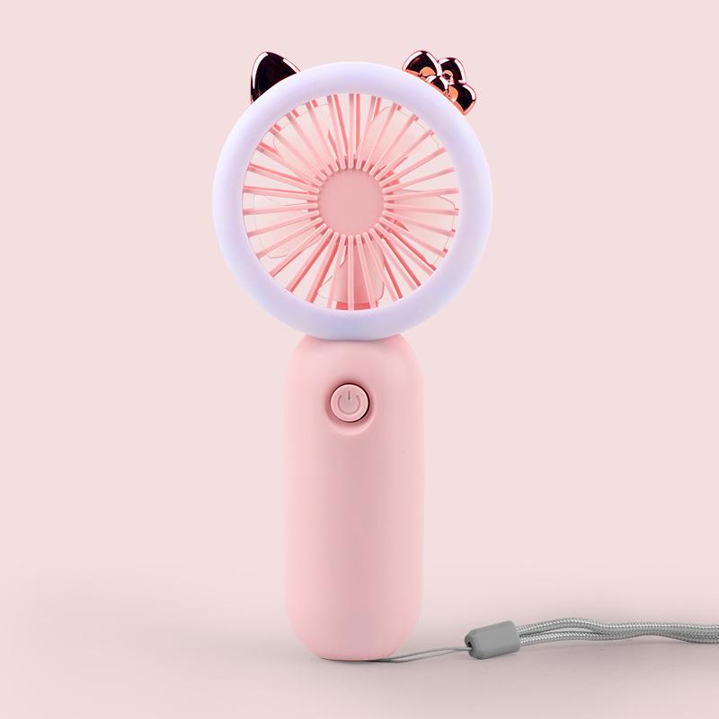Mini Portable Fan USB Rechargeable Night Light Cooling Handheld Fan Three Speed Adjust ventilador