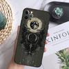 Occult Witchcraft Moon Gothic Witch Phone Case For iPhone 16,15,14,13,12 Mini 11 Pro XR,X,XS,MAX 7,8 Plus Cover Soft Black