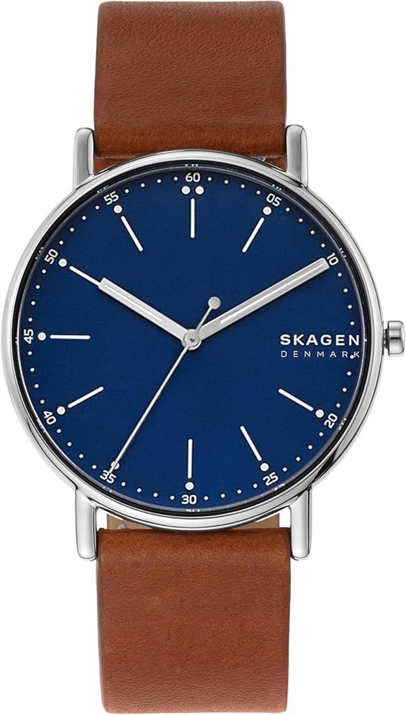 Skagen Signatur SKW6355 Men's Wristwatch, Slim Minimalist Design, Stainless Steel, 5ATM Water Resistant