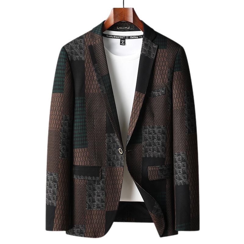 Новый осенне-зимний стиль Гонконга, красивый модный мужской костюм, деловой повседневный модный пиджак M