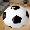 1pc Soccer Ball Round Chair Mat Area Rug - Non-Slip, Floor Mat for Office, Bedroom, and Indoor Decor C1118049