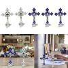 Home Shelf Tabletop Elegant Religious Crucifix Cross Ornament for Tabletop Decor
