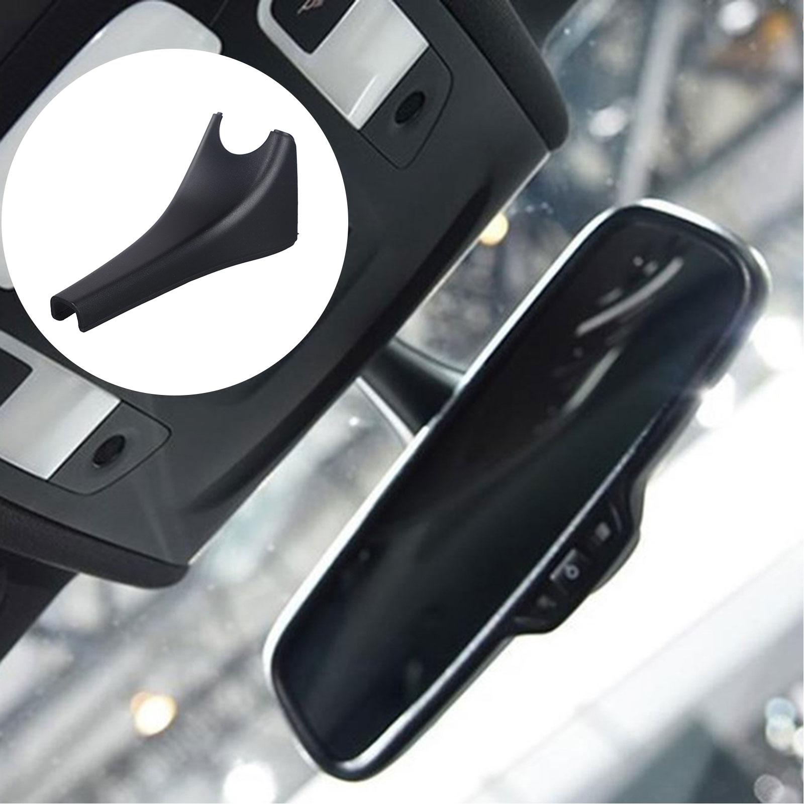 

Car Interior Accessory Interior Mirror Cover Black Mirror Trim ABS Material Easy Installation High Universality