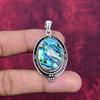 Abalone Shell 925 Solid Sterling Silver Pendant, Handmade Gemstone Pendant Jewelry, Gifts For Wife Brand New Pendant