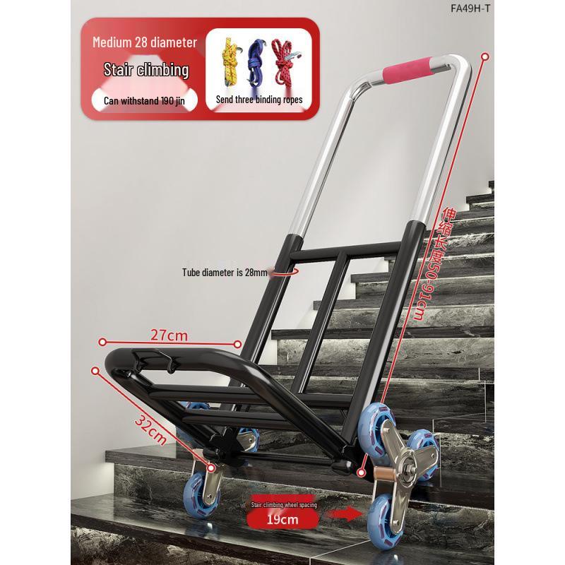 Stair-Climbing Foldable Hand Truck for Heavy Loads