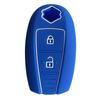 Kinotaka Smart Key Case for Suzuki SX-4 S-CROSS, Ignis, Escudo, Swift, Baleno, Etc. (Blue)