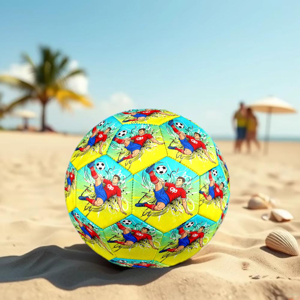 1pc Soccer Player Action Foot-Friendly, Anti-Slip and Wear-Resistant, High Elasticity, Size 5 Indoor/Outdoor Universal Soccer Ball/Football Q60815