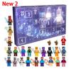 24-Day Digital Christmas Countdown Robot Building Blocks Gift Box for Kids